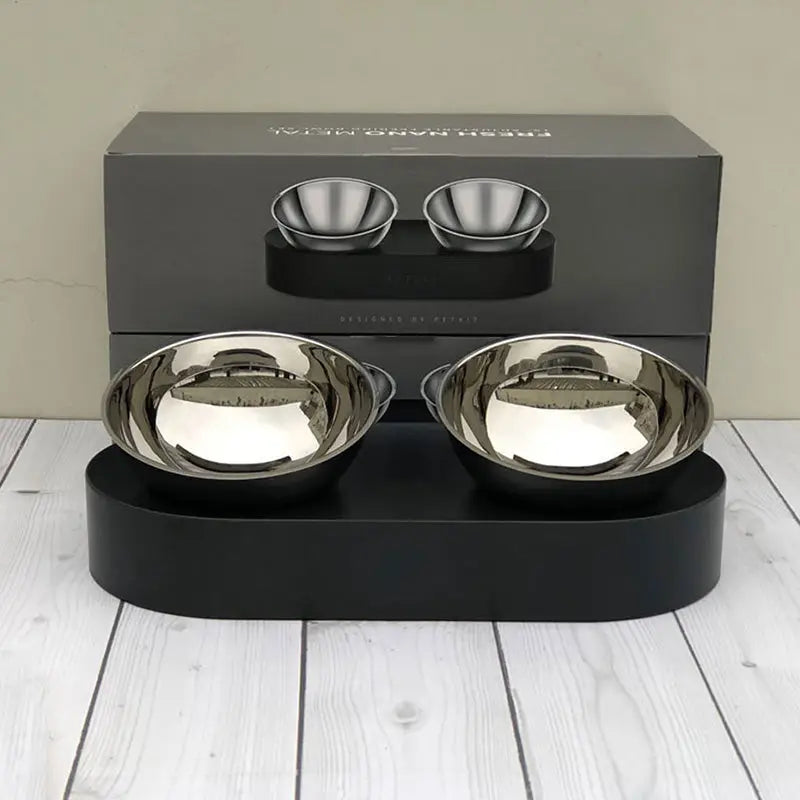 Double bol inclinable pour chat