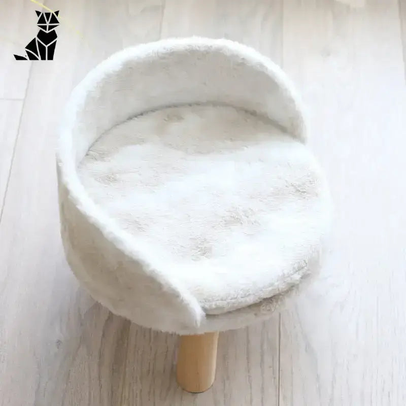 Canapé Douillet En Bois Pour Le Sommeil Confortable De Votre Chat - 35x35x30cm