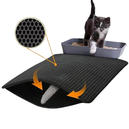 Dites Adieu à La Litière éparpillée Avec Le Tapis Easyclean™ Pour Chat! Transparent Background