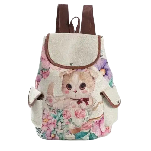 Sac à Dos De Voyage Avec Motif De Chat Pour Vos Aventures Aux Pays - Princesse Transparent Background