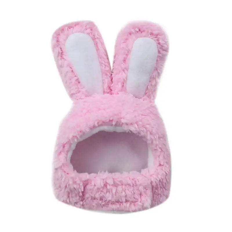 Bonnet lapin rose avec oreilles pour chats - Festive bonnet aux oreilles