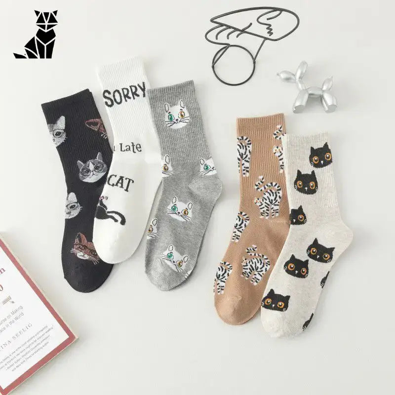 Chaussettes Chat Mignonnes Pour Un Style Irrésistible Et Confortable