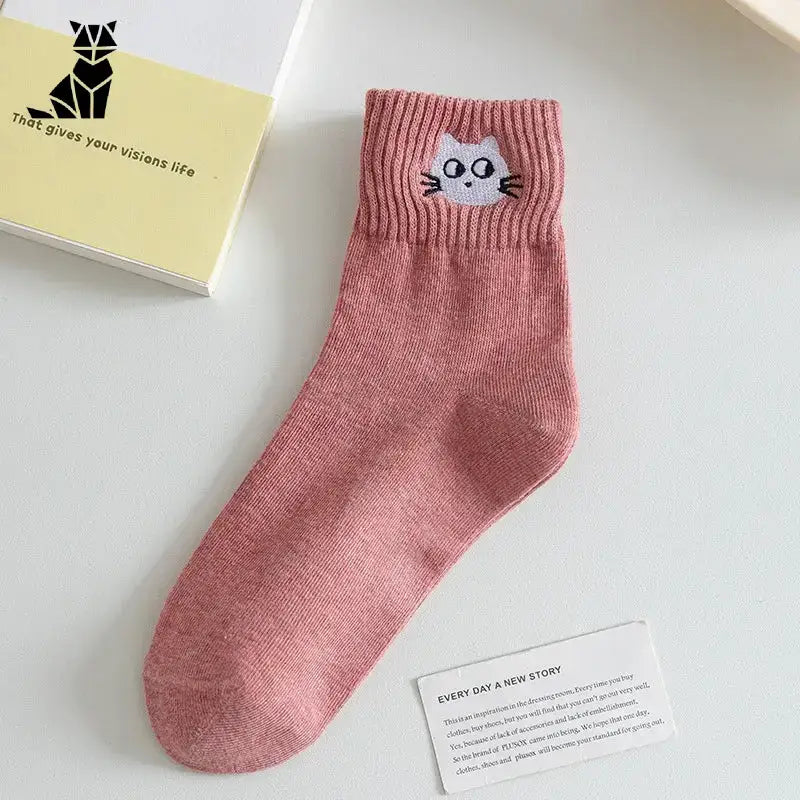 Chaussettes Chats Adorables Pour Un Confort Tout En Douceur - Rose