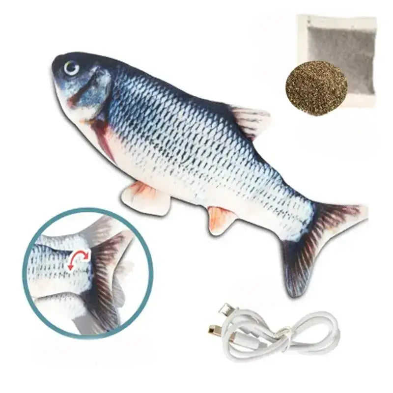 Jouet Sensoriel Poisson en Peluche avec Cordon : Coussin stimulant en forme de poisson pour le jeu sensoriel