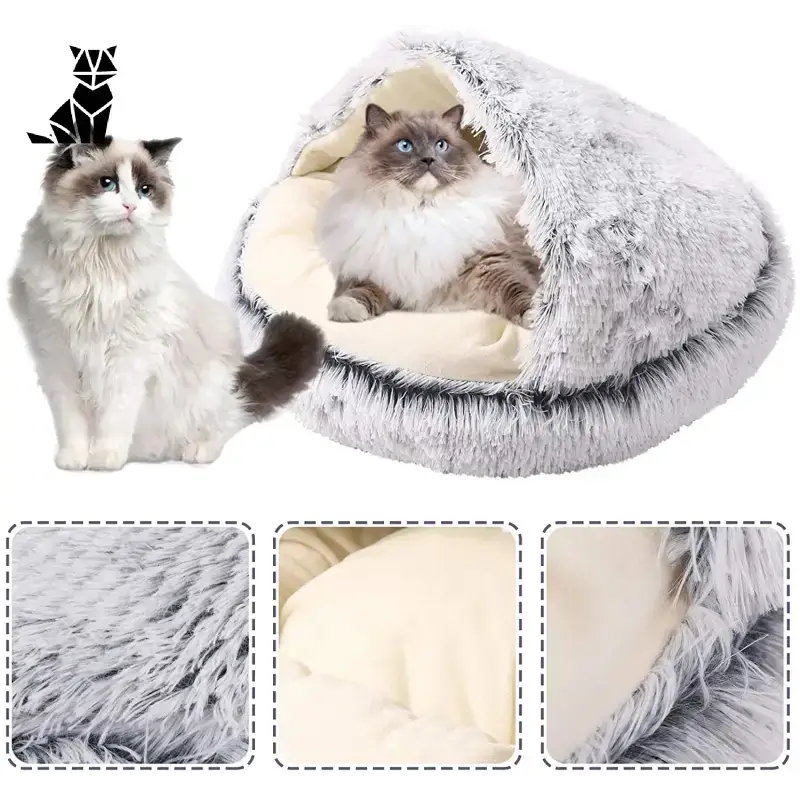 Lit Rond En Peluche Pour Un Sommeil Douillet De Votre Chat