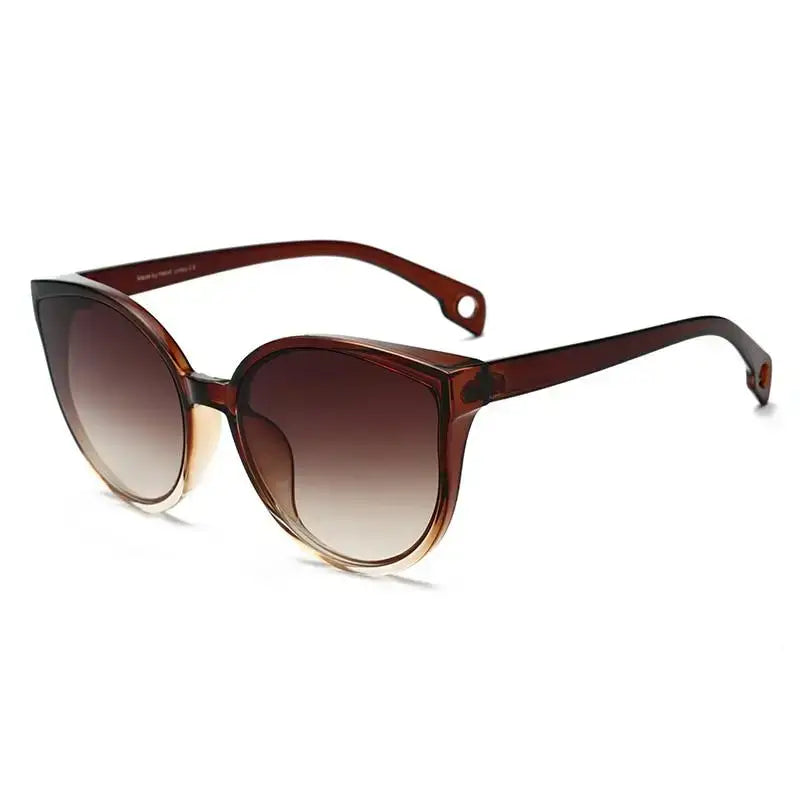 Lunettes De Soleil Chic Oeil De Chat: Tendance Parfaite à Porter! Marron