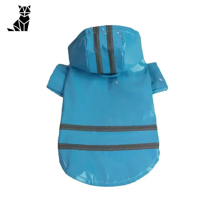 Manteau imperméable réfléchissant pour petits chiens - Manteau imperméable bleu à capuche