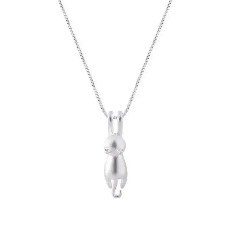 Pendentif Chat Petite Funambule En Argent élégant Pour Un Style Unique - Argent