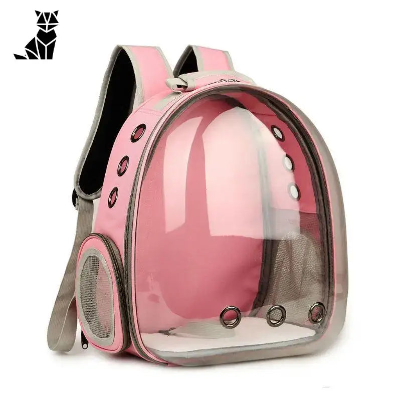 Sac à Dos De Transport Pour Chat Avec Vision Panoramique - Rose