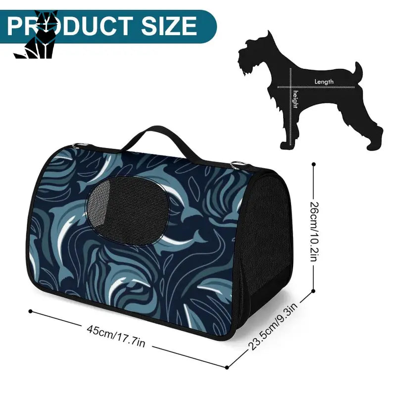 Sac de voyage personnalisé avec fermeture éclair - sac de transport ergonomique pour chien pour un voyage confortable avec l’animal