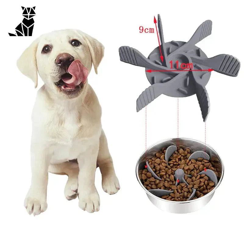 Mangeoire en forme de requin sur Dog Lick Mat - Slow Eating and Distraction pour l’alimentation canine