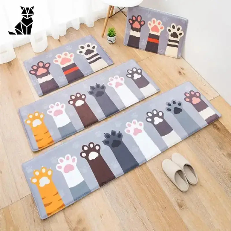 Tapis De Sol Chaton Petites Pattes: Douceur Et Charme Félin